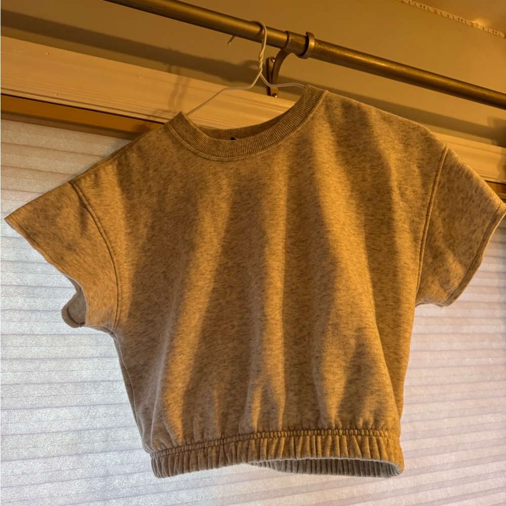 DSG Heather Gray Cropped Sweatshirt